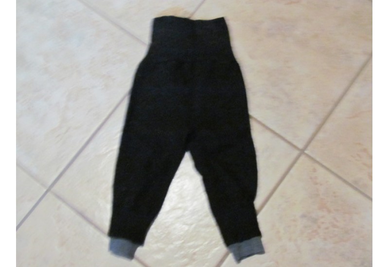 Pantalon évolutif en laine- 6-18 mois- Noir